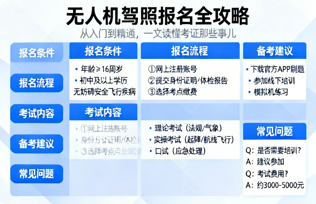 无人机驾照报名全攻略|从入门到精通，一文读懂考证那些事儿