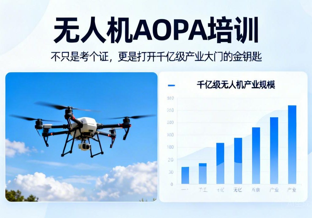 无人机AOPA培训|不只是考个证，更是打开千亿级产业大门的金钥匙