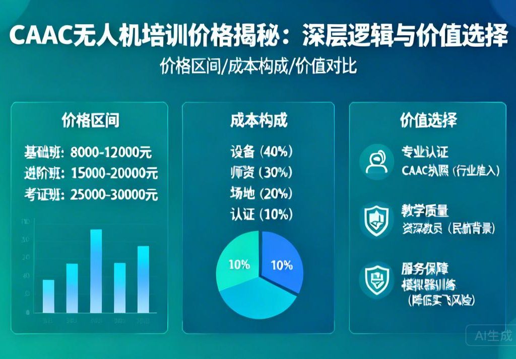 CAAC无人机培训多少钱？揭秘价格背后的深层逻辑与价值选择