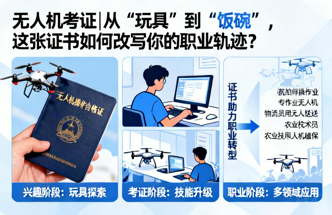 无人机考证|从“玩具”到“饭碗”，这张证书如何改写你的职业轨迹？