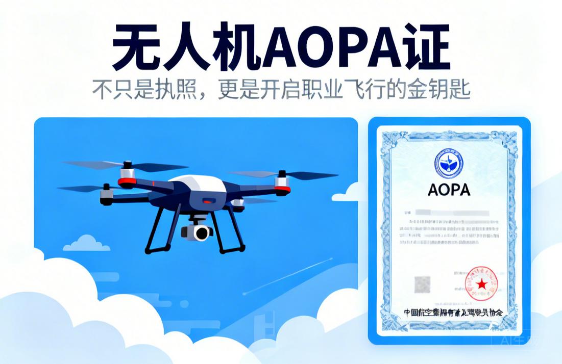 无人机AOPA证|不只是执照，更是开启职业飞行的金钥匙