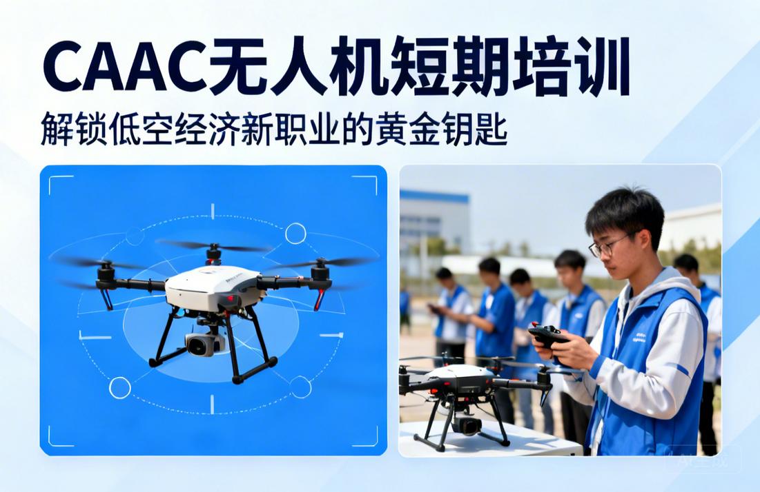 CAAC无人机短期培训|解锁低空经济新职业的黄金钥匙