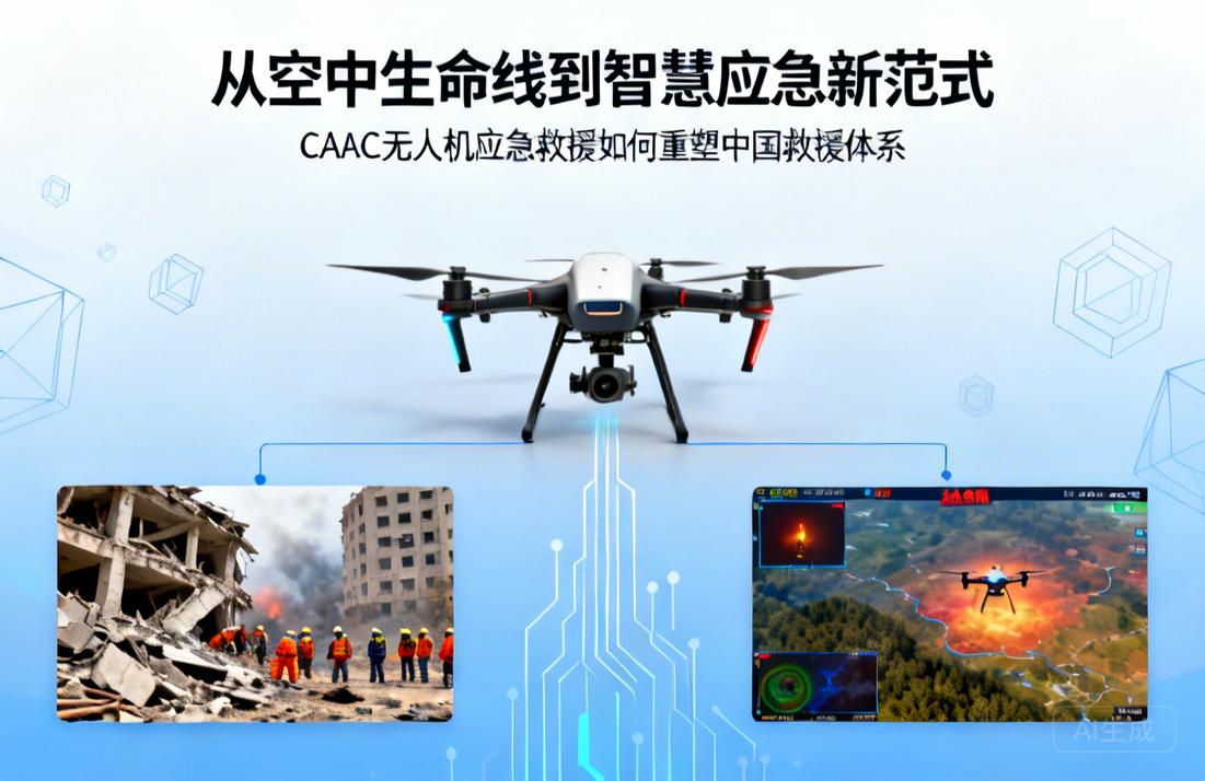 从空中生命线到智慧应急新范式|CAAC无人机应急救援如何重塑中国救援体系