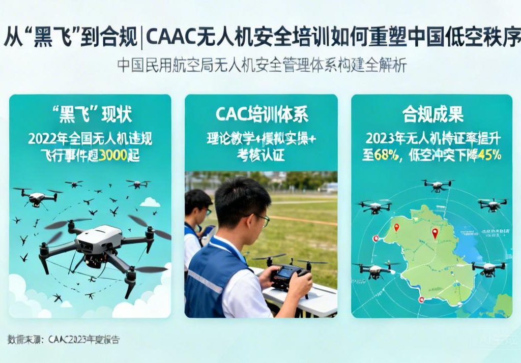 从“黑飞”到合规|CAAC无人机安全培训如何重塑中国低空秩序