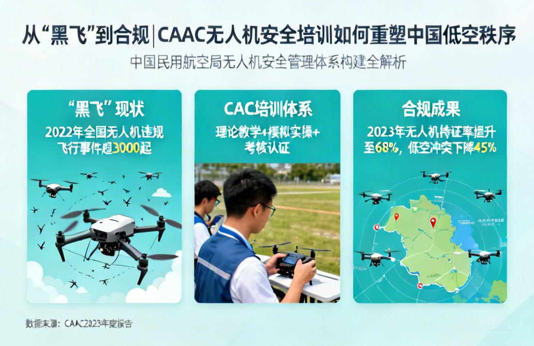 从“黑飞”到合规|CAAC无人机安全培训如何重塑中国低空秩序