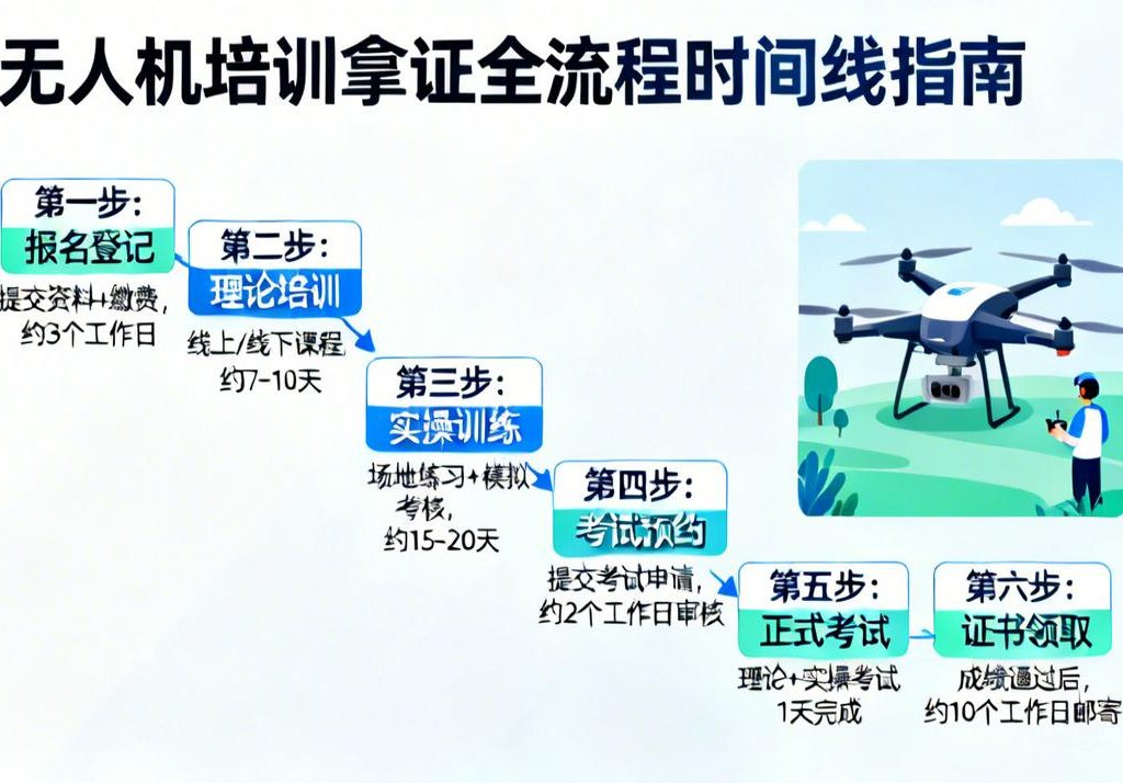 无人机培训多久拿证？从报名到取证，这份超全时间线指南请收好