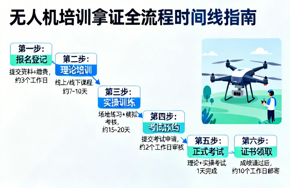 无人机培训多久拿证？从报名到取证，这份超全时间线指南请收好