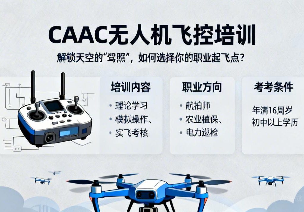 CAAC无人机飞控培训|解锁天空的“驾照”，如何选择你的职业起飞点？