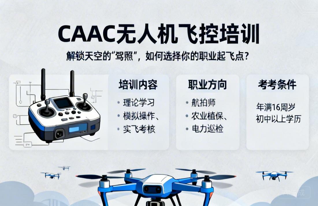 CAAC无人机飞控培训|解锁天空的“驾照”，如何选择你的职业起飞点？