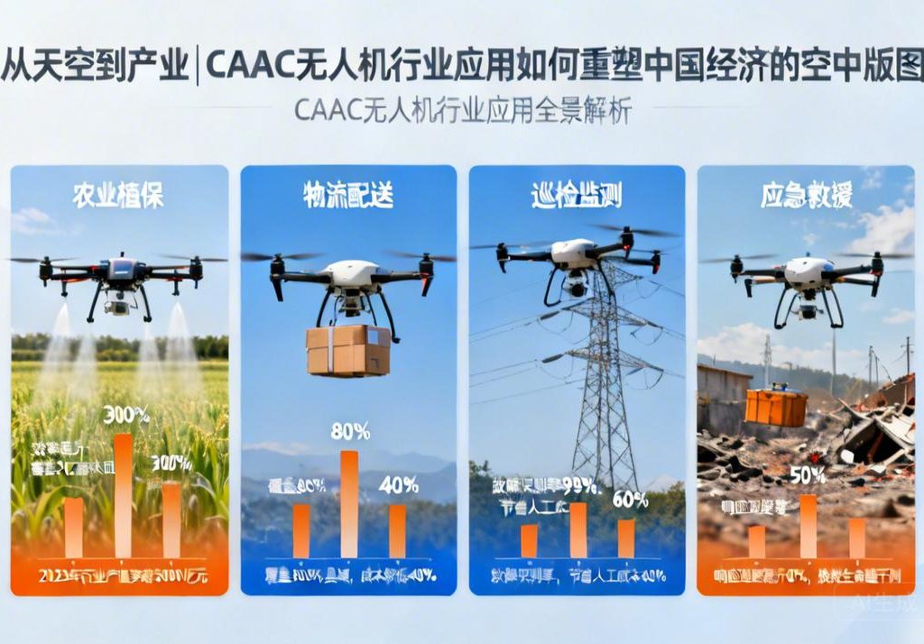 从天空到产业|CAAC无人机行业应用如何重塑中国经济的空中版图