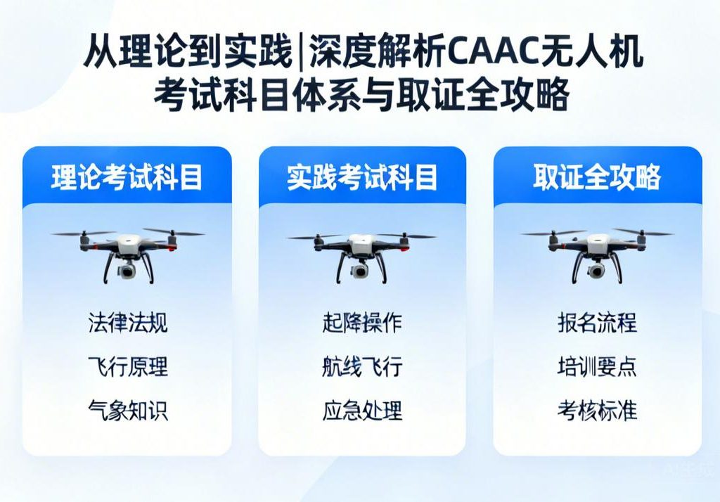从理论到实践|深度解析CAAC无人机考试科目体系与取证全攻略