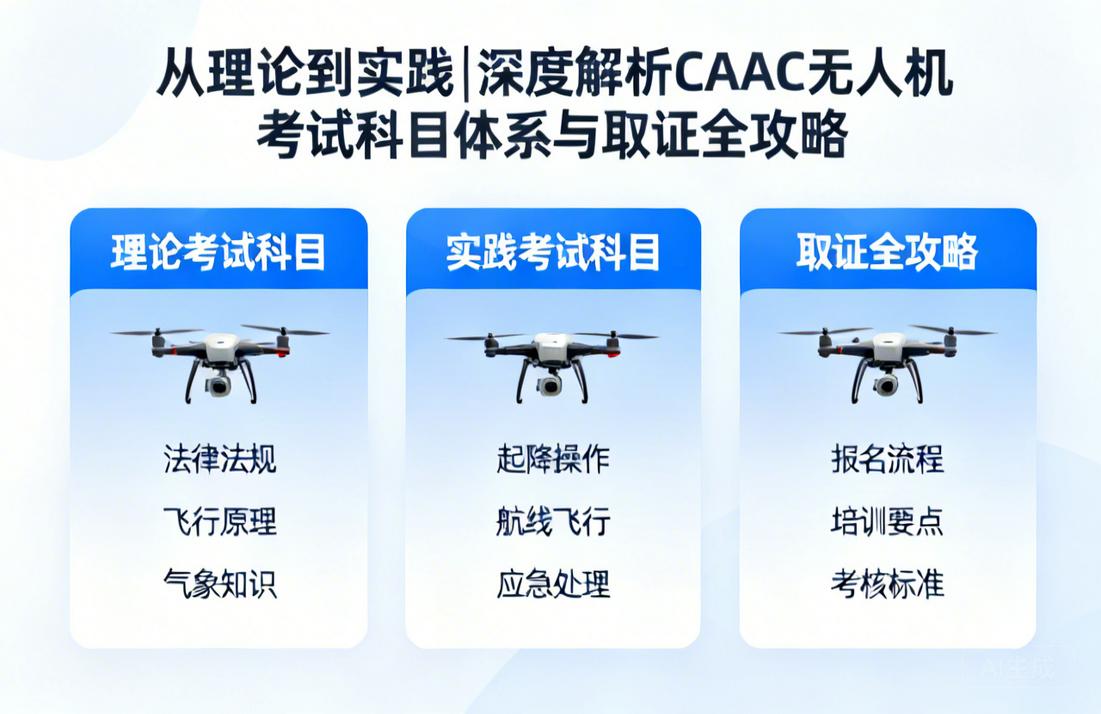 从理论到实践|深度解析CAAC无人机考试科目体系与取证全攻略