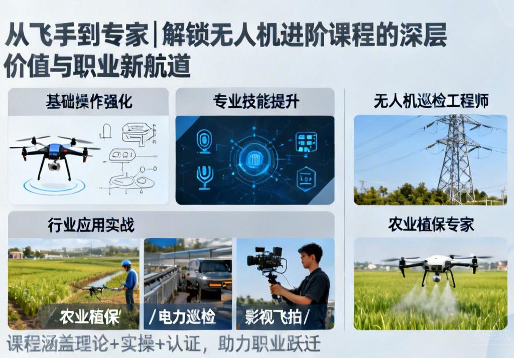 从飞手到专家|解锁无人机进阶课程的深层价值与职业新航道