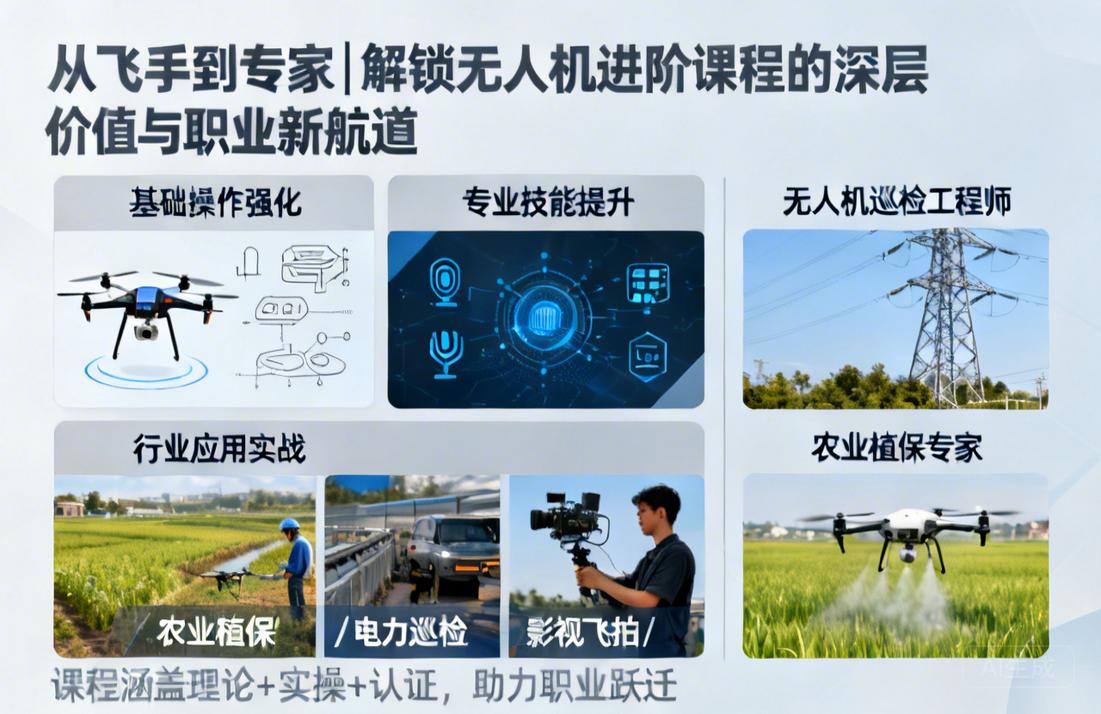 从飞手到专家|解锁无人机进阶课程的深层价值与职业新航道