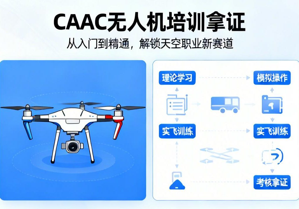 CAAC无人机培训拿证|从入门到精通，解锁天空职业新赛道