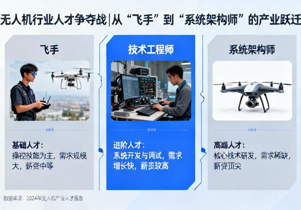 无人机行业人才争夺战|从“飞手”到“系统架构师”的产业跃迁