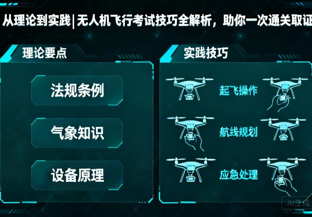 从理论到实践|无人机飞行考试技巧全解析，助你一次通关取证