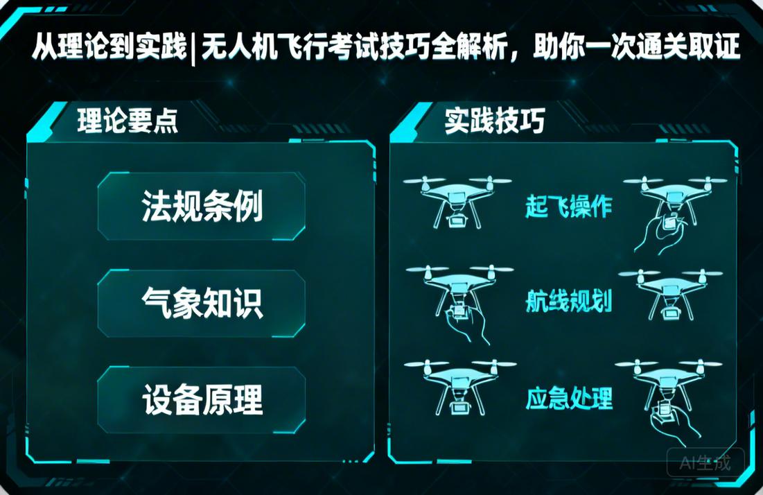 从理论到实践|无人机飞行考试技巧全解析，助你一次通关取证