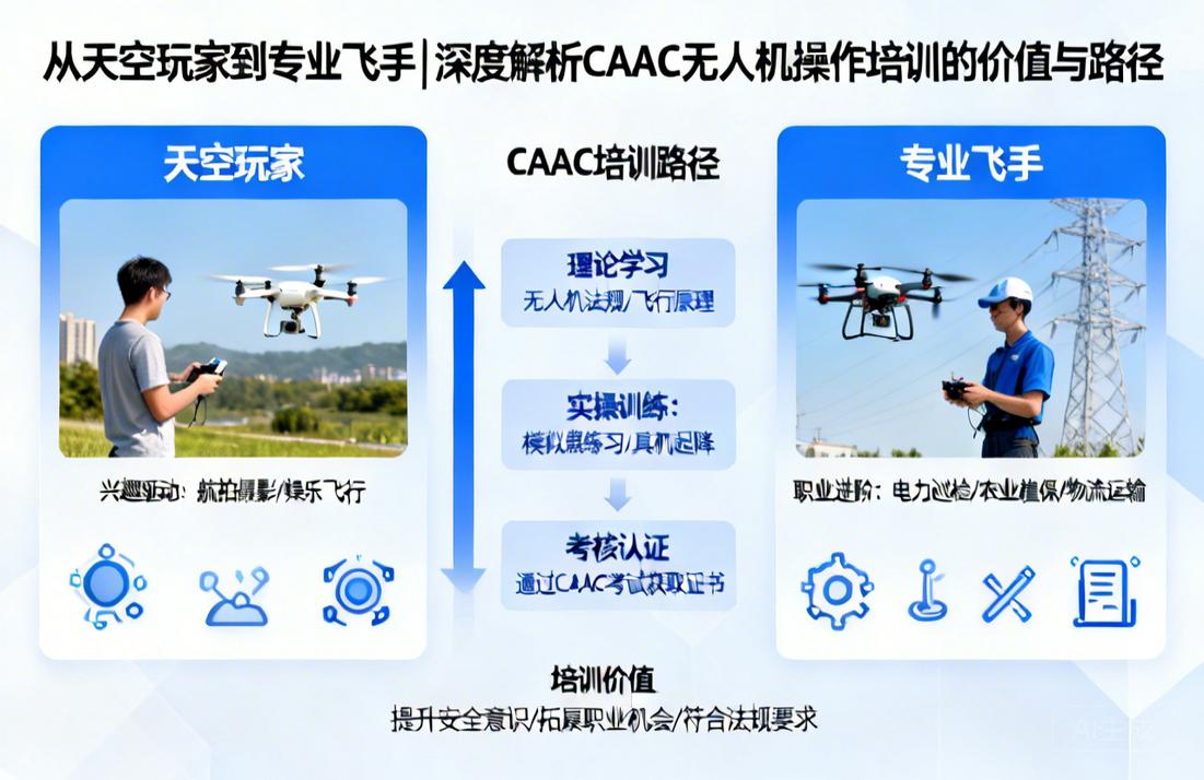 从天空玩家到专业飞手|深度解析CAAC无人机操作培训的价值与路径