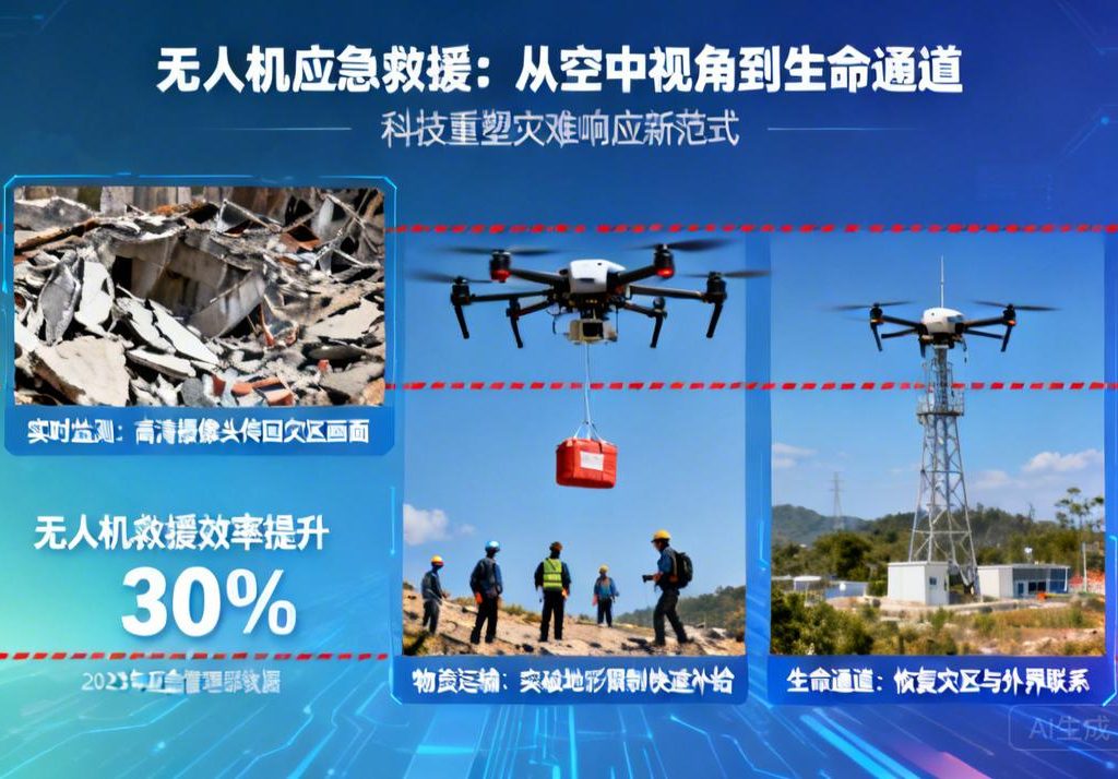 无人机应急救援|从空中视角到生命通道，科技如何重塑灾难响应新范式