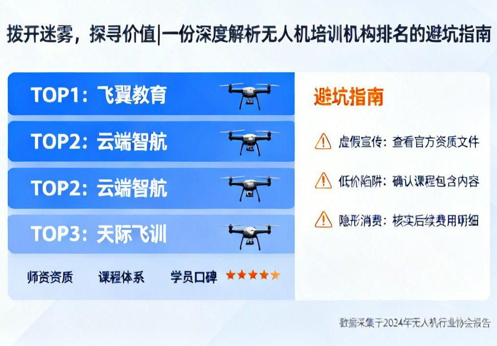 拨开迷雾，探寻价值|一份深度解析无人机培训机构排名的避坑指南