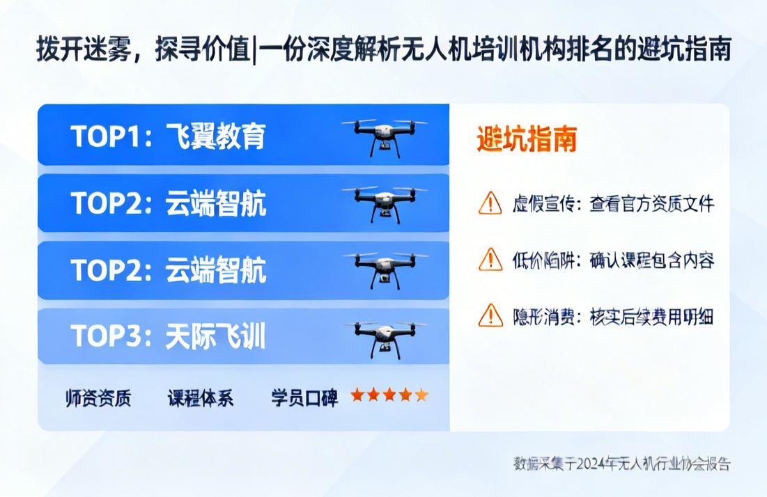 拨开迷雾，探寻价值|一份深度解析无人机培训机构排名的避坑指南