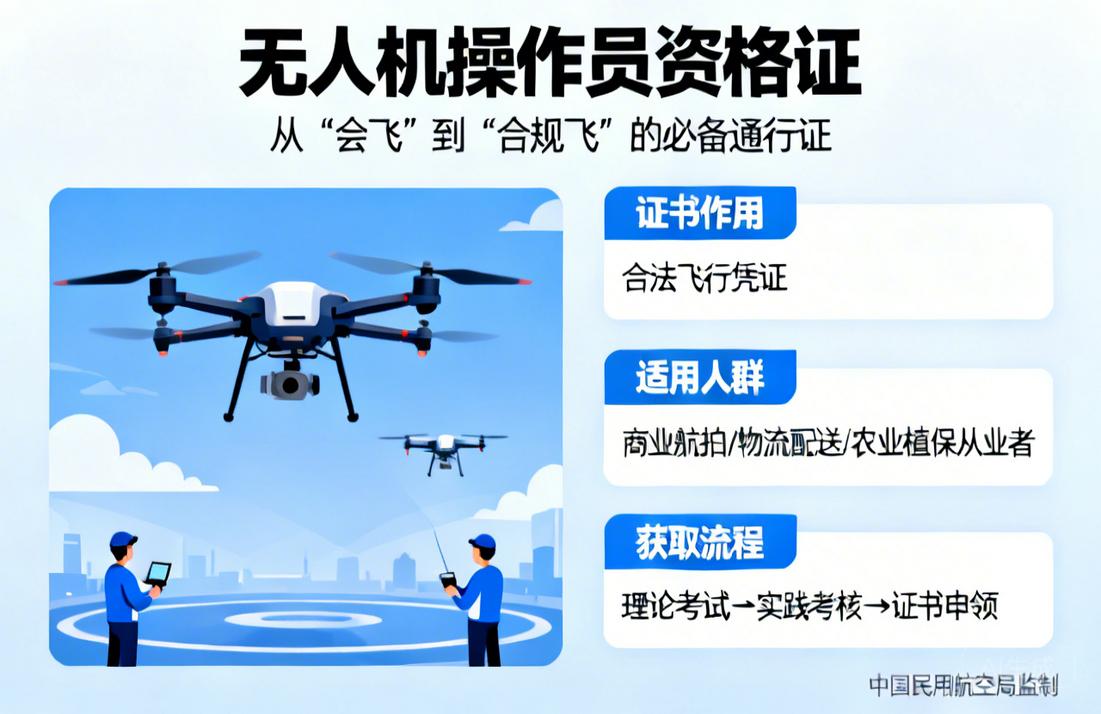 无人机操作员资格证|从“会飞”到“合规飞”的必备通行证