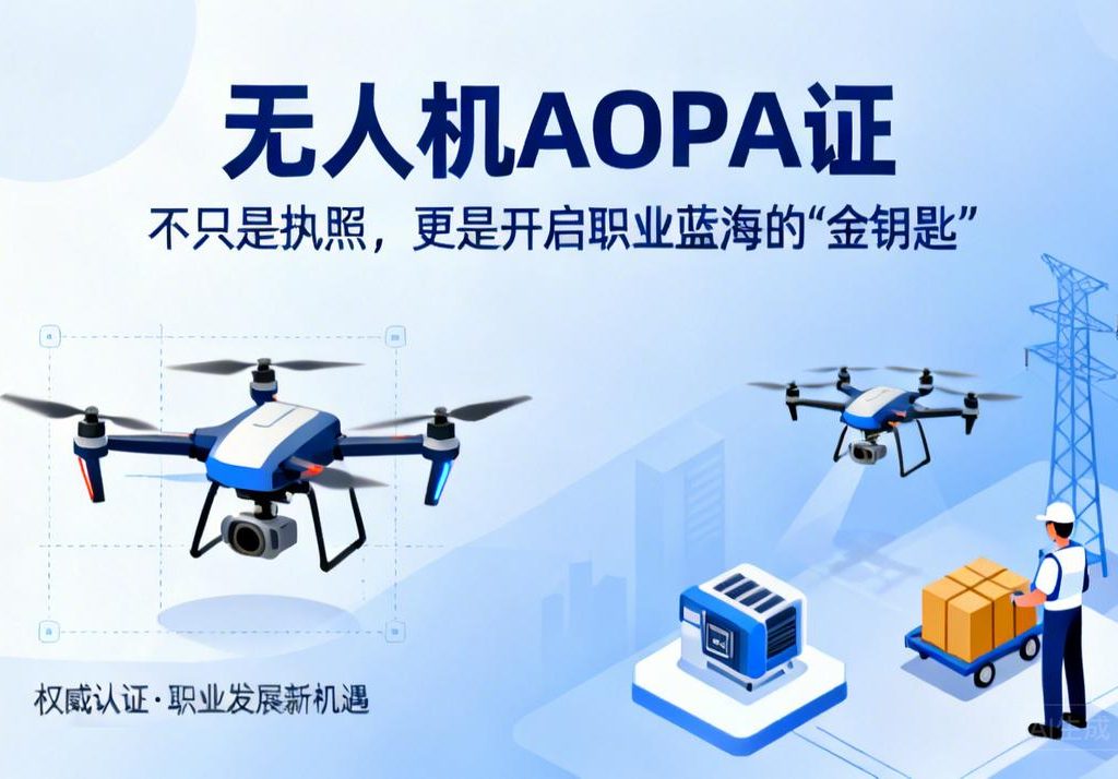 无人机AOPA证|不只是执照，更是开启职业蓝海的“金钥匙”