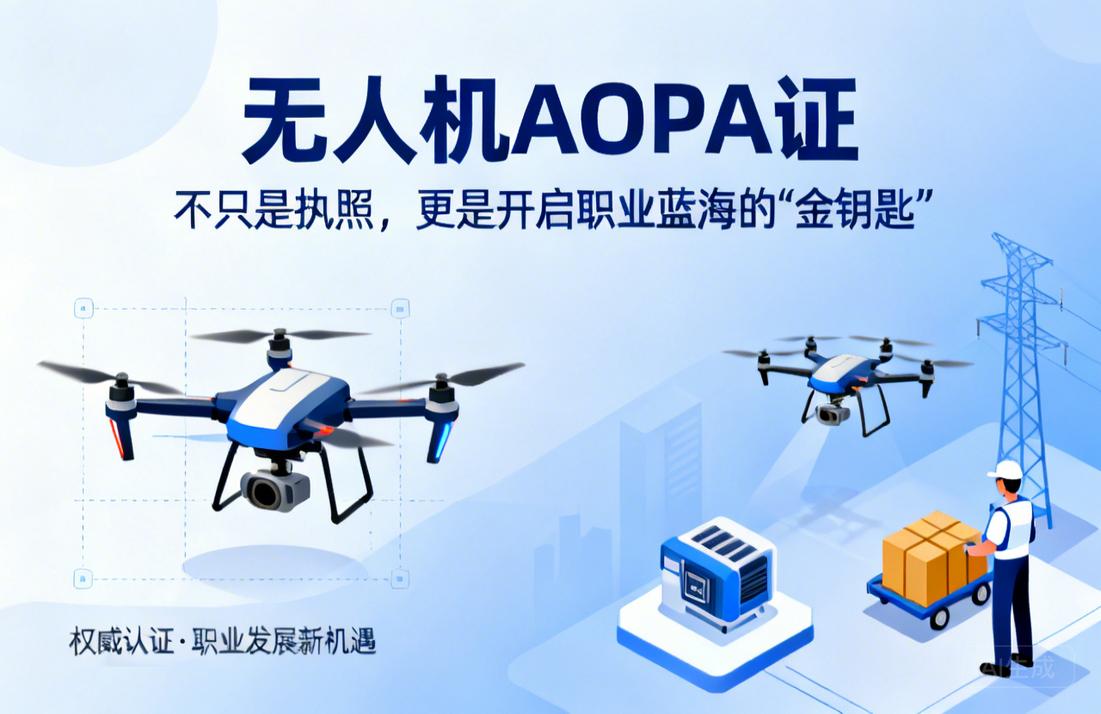 无人机AOPA证|不只是执照，更是开启职业蓝海的“金钥匙”
