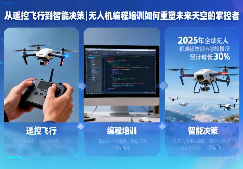 从遥控飞行到智能决策|无人机编程培训如何重塑未来天空的掌控者