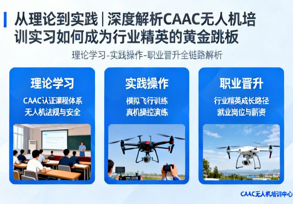 从理论到实践|深度解析CAAC无人机培训实习如何成为行业精英的黄金跳板