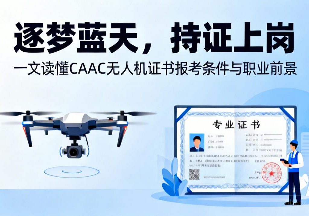 逐梦蓝天，持证上岗|一文读懂CAAC无人机证书报考条件与职业前景