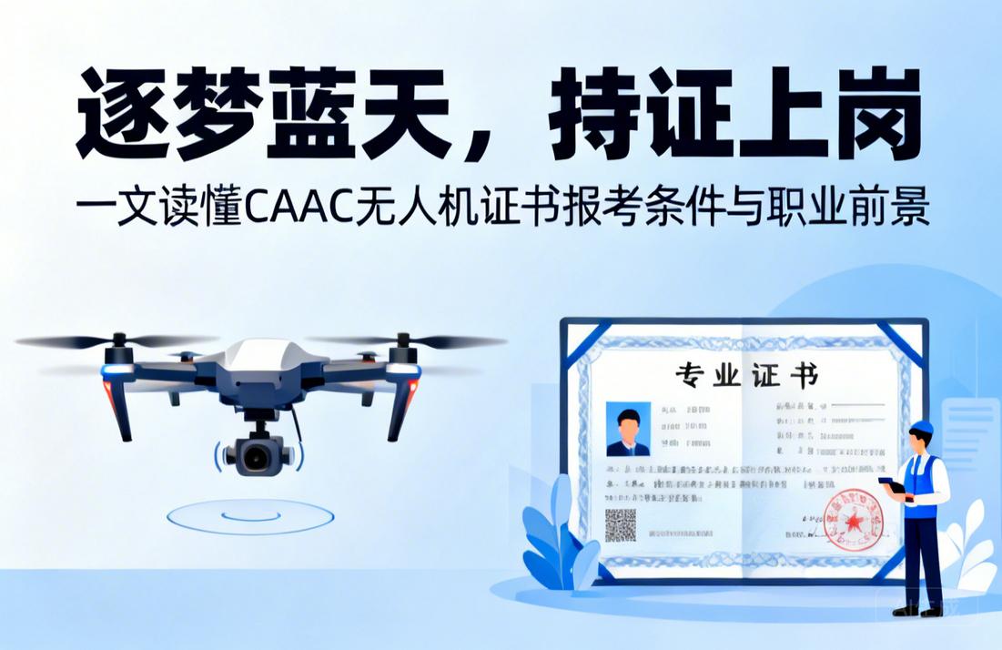 逐梦蓝天，持证上岗|一文读懂CAAC无人机证书报考条件与职业前景