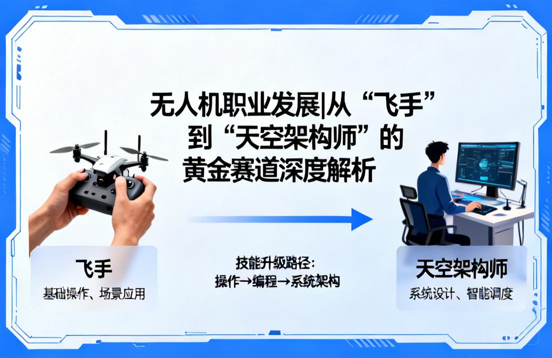 无人机职业发展|从“飞手”到“天空架构师”的黄金赛道深度解析
