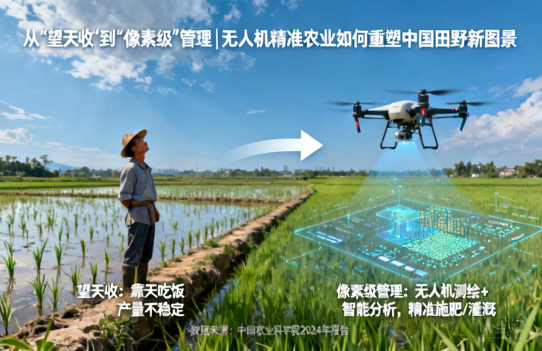 从“望天收”到“像素级”管理|无人机精准农业如何重塑中国田野新图景