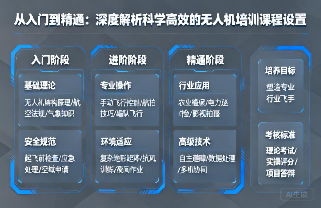 从入门到精通|深度解析一套科学高效的无人机培训课程设置如何塑造行业飞手