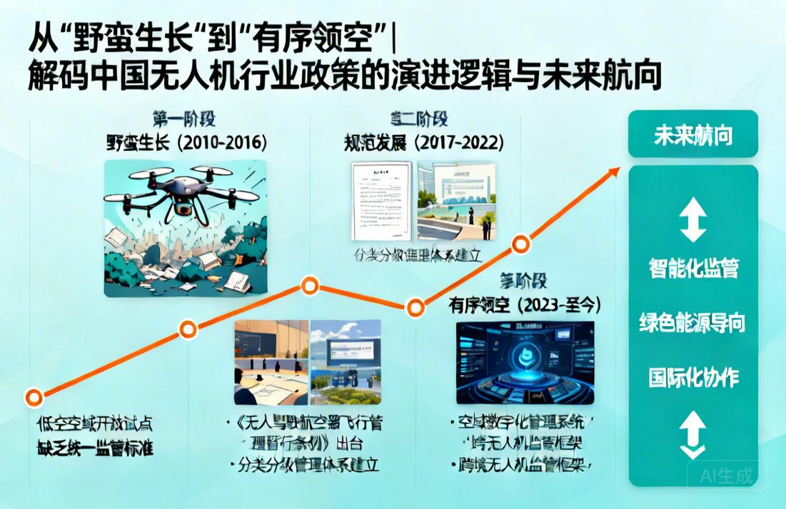从“野蛮生长”到“有序领空”|解码中国无人机行业政策的演进逻辑与未来航向