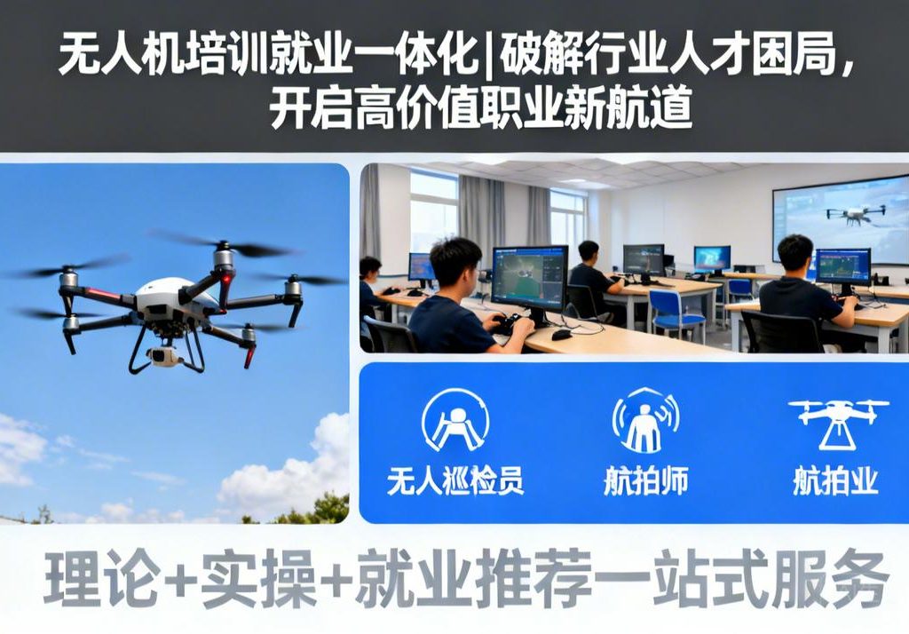 无人机培训就业一体化|破解行业人才困局，开启高价值职业新航道