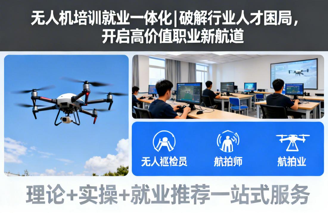 无人机培训就业一体化|破解行业人才困局，开启高价值职业新航道
