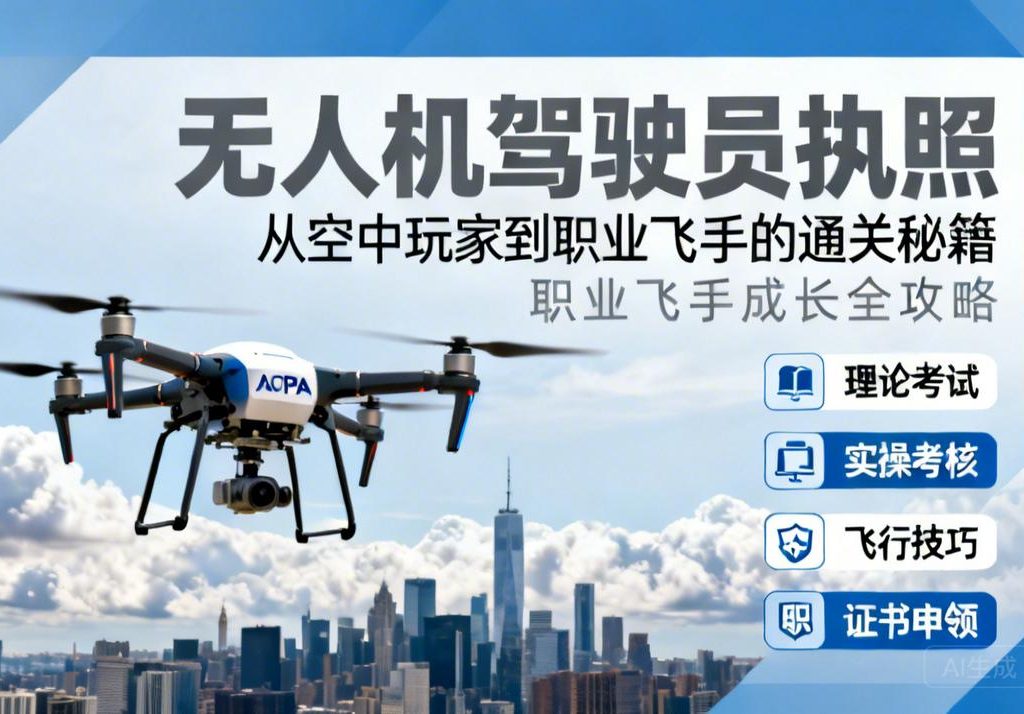 无人机驾驶员执照|从空中玩家到职业飞手的通关秘籍