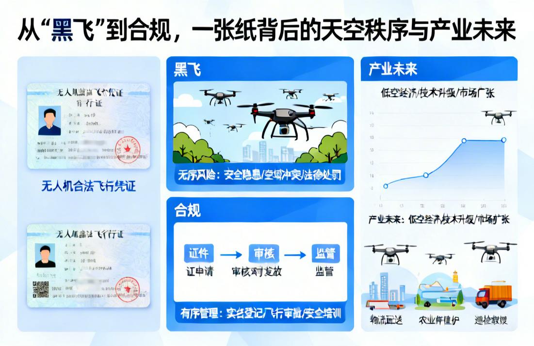无人机证件|从“黑飞”到合规，一张纸背后的天空秩序与产业未来
