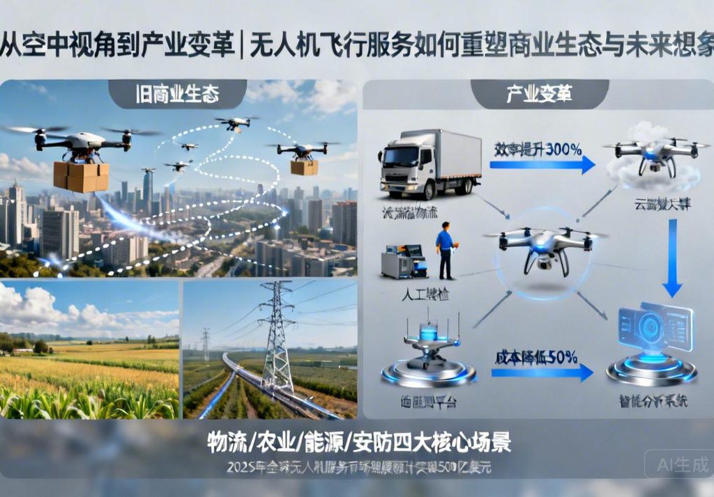 从空中视角到产业变革|无人机飞行服务如何重塑商业生态与未来想象