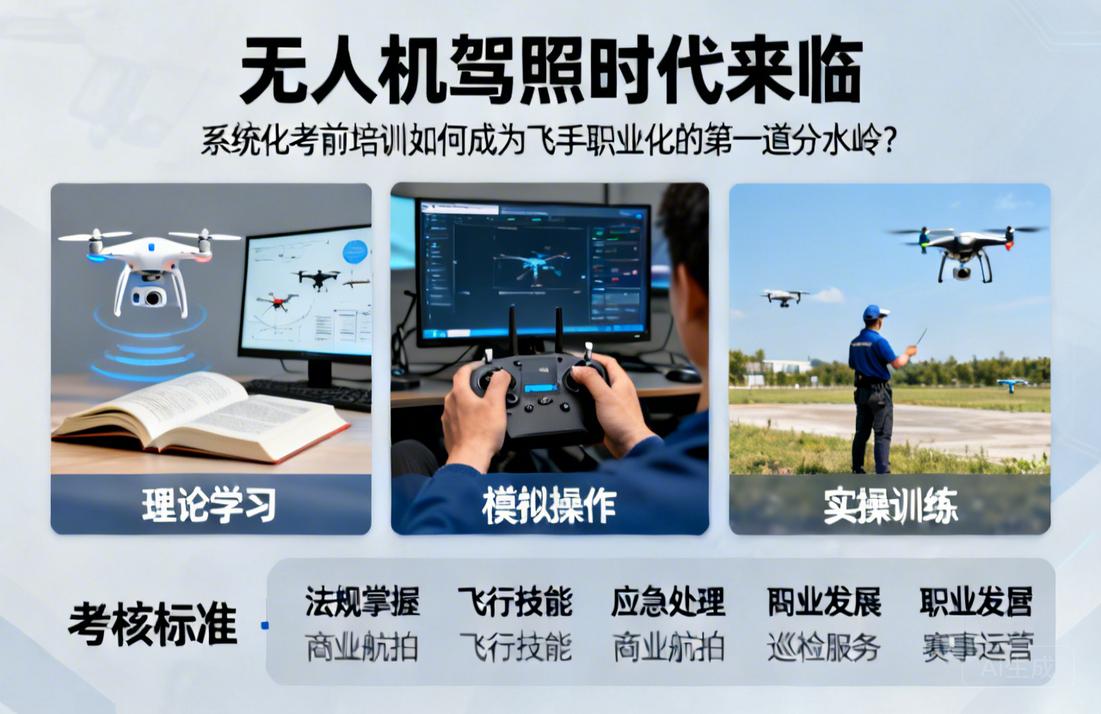 无人机驾照时代来临|系统化考前培训如何成为飞手职业化的第一道分水岭？