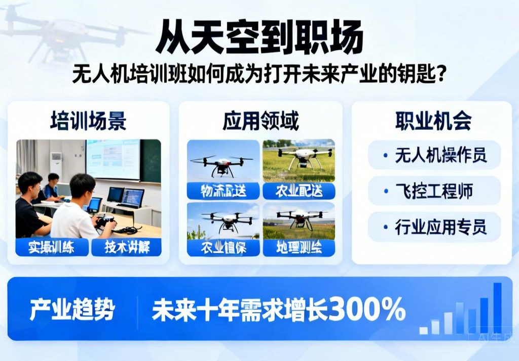 从天空到职场|无人机培训班如何成为打开未来产业的钥匙？