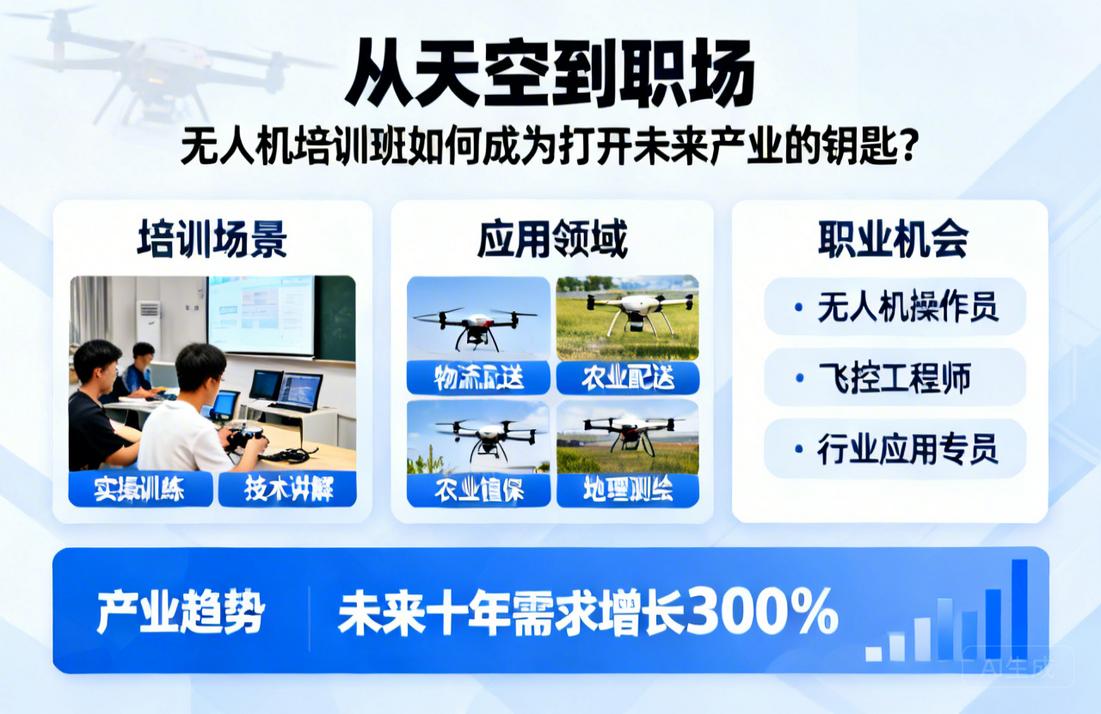 从天空到职场|无人机培训班如何成为打开未来产业的钥匙？