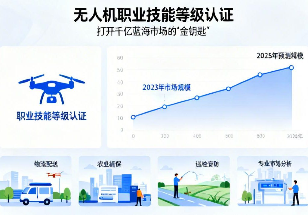 无人机职业技能等级认证|打开千亿蓝海市场的“金钥匙”