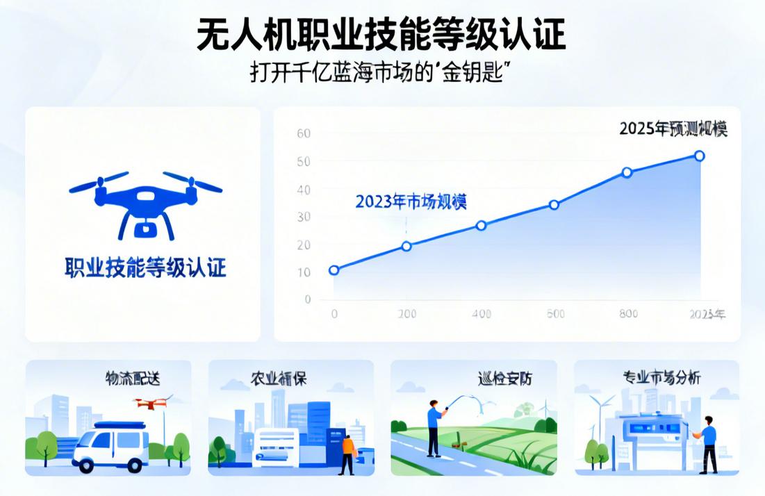 无人机职业技能等级认证|打开千亿蓝海市场的“金钥匙”