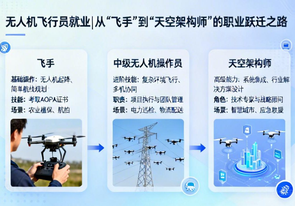 无人机飞行员就业|从“飞手”到“天空架构师”的职业跃迁之路