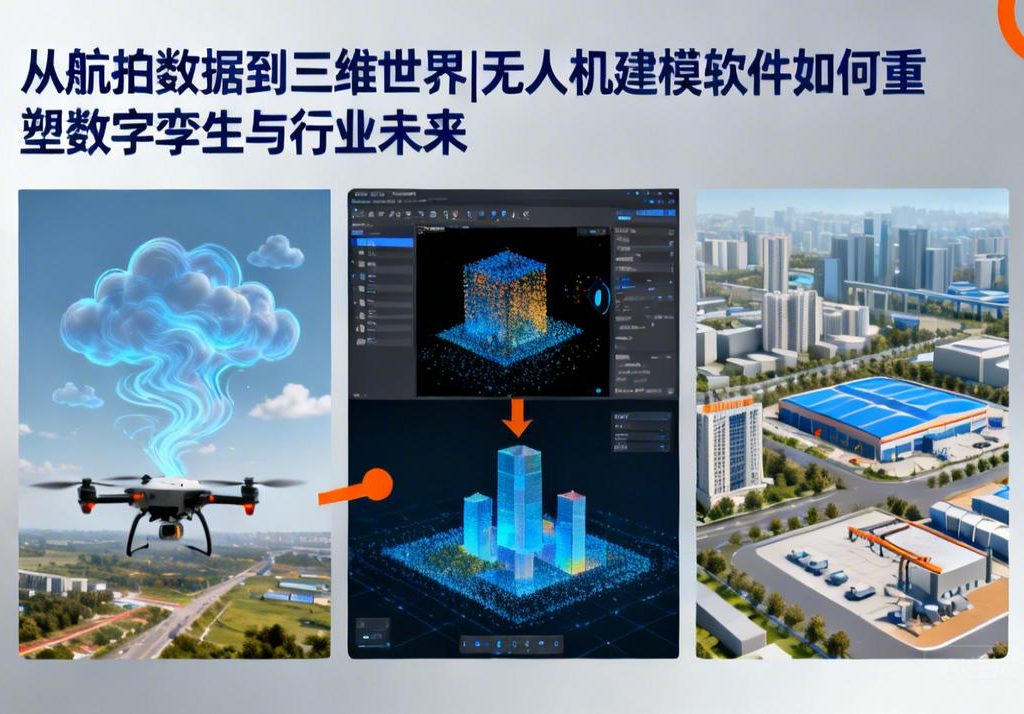 从航拍数据到三维世界|无人机建模软件如何重塑数字孪生与行业未来
