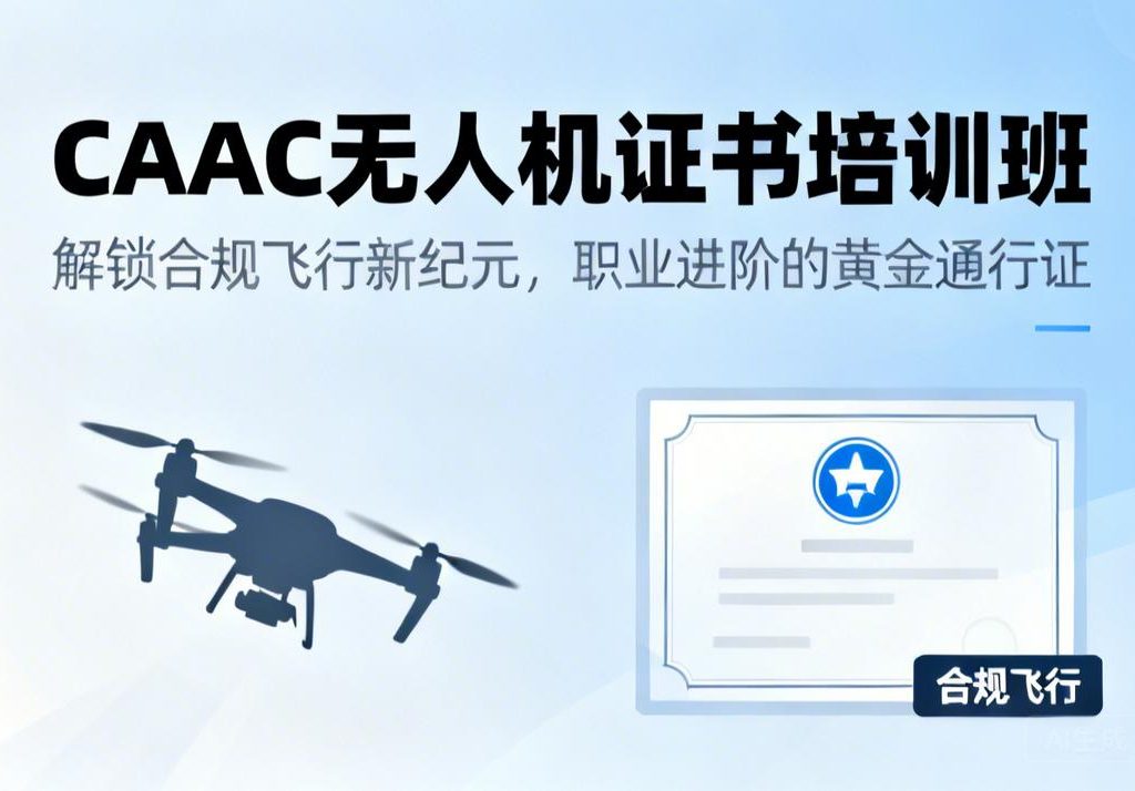 CAAC无人机证书培训班|解锁合规飞行新纪元，职业进阶的黄金通行证
